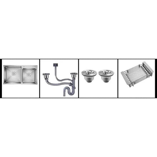 Sink Drop In Double Bowl Sleek-