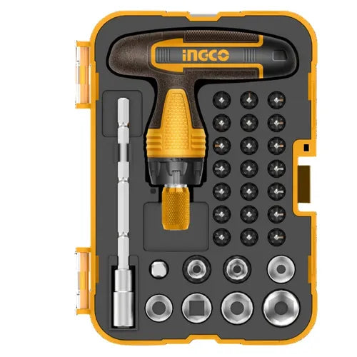 Socket & Screwdriver 1/4" Set iNGCO-