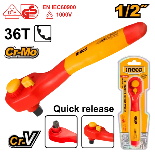 Socket Wrench Ratchet Drive VDE iNGCO-1/2"-