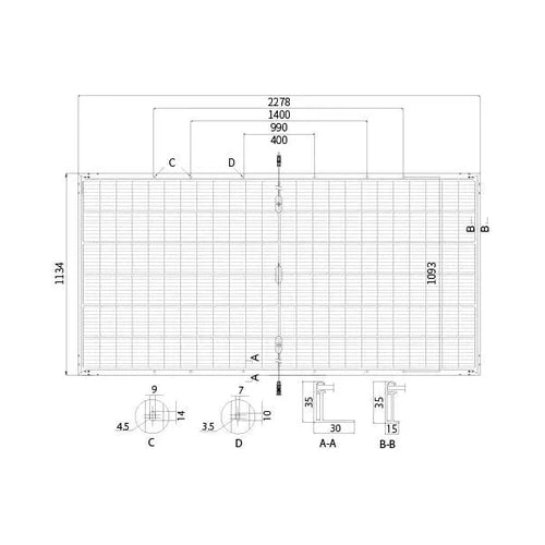 Solar Panel Mono T1 LONGi-550π/49.80π/13.98π΄-