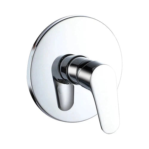 Tap Shower Mixer Rounded Lever-Chrome-