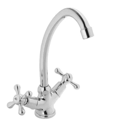 Tap Sink Mixer Deck Victorian Handle-Default Title