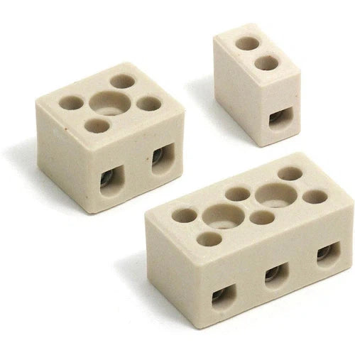 Terminal Connector Block Porcelain-3way 15𝐴 (