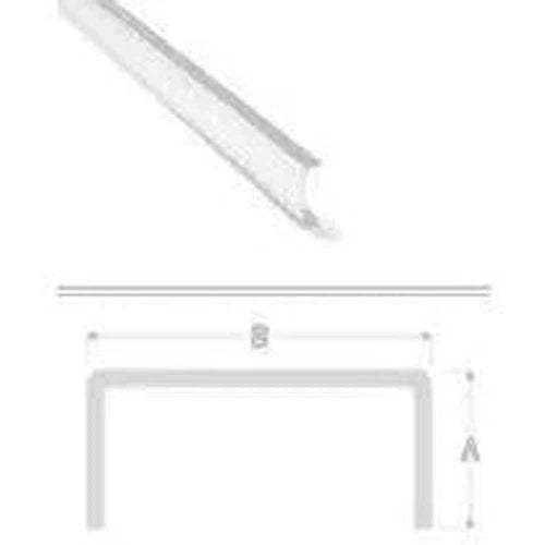 Tile Listello Polished Aluminium-12mm-