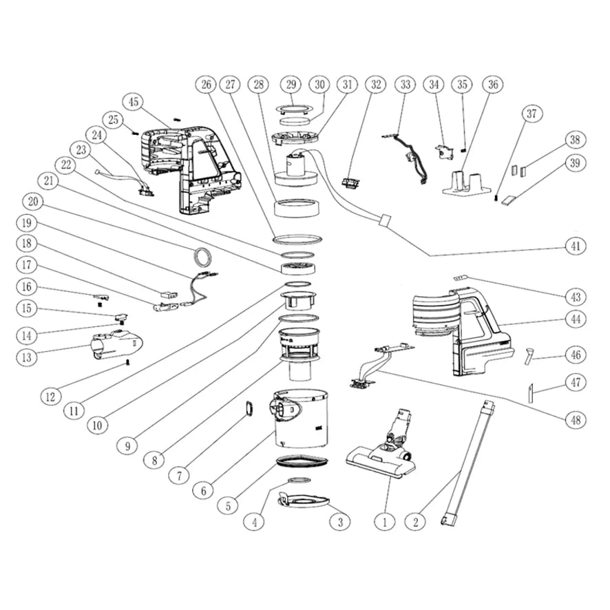 Vacuum Cleaner Stick Cordless 20π iNGCO-Tool Only-