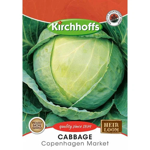 Vegetable Seed Cabbage's Kirchhoffs-Copenhagen Market-Picture Packet-