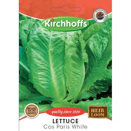 Vegetable Seed Lettuce's Kirchhoffs-Cos Paris White-Picture Packet-