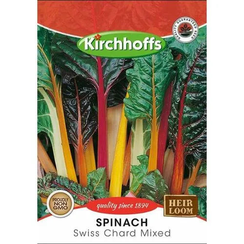 Vegetable Seed Spinach's Kirchhoffs-Swiss Chard Mixed-Picture Packet-