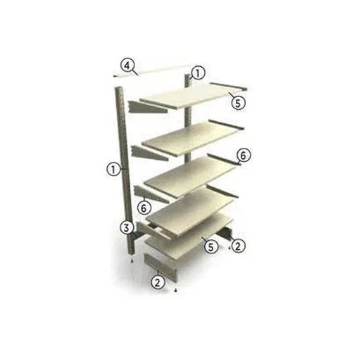 Wallband Shelf Bracket Ivory-350mm-Left-