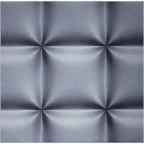 Wallpaper PVC 3D Roll (π€530ππxπΏ10π) Majistiq-Stud Silver-
