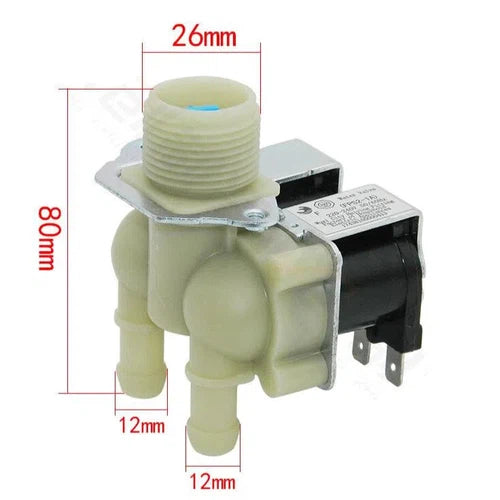 Washing Machine Top Loader Inlet Valve Solenoid-Single Head-