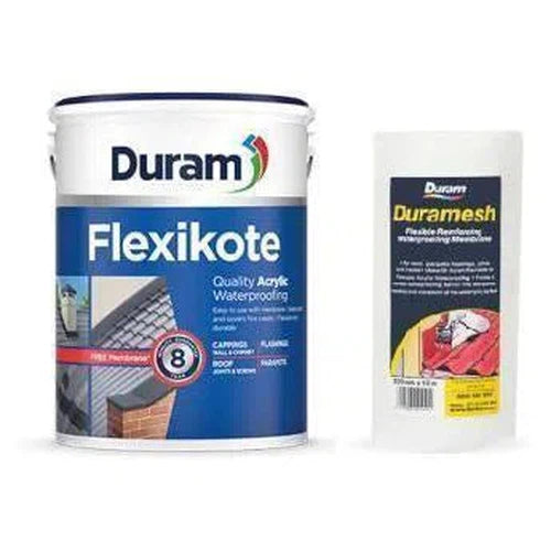 Waterproofing Flexikote Duram ยป-Burgandy-5โ+Membrane-