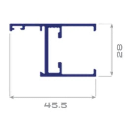 Window Aluminium Equal Leg (M8)-28mm-Bronze-