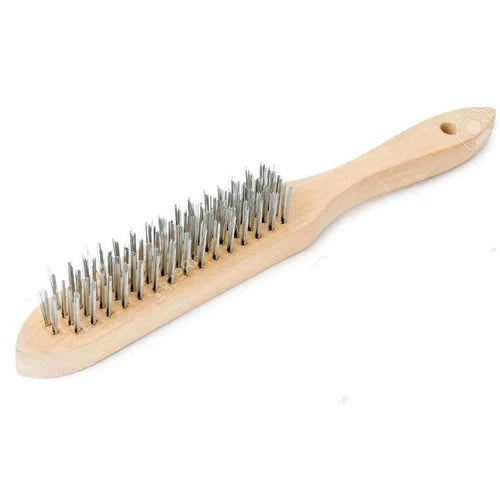 Wire Brush Wood Handleⓓ-Straight-