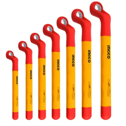 Wrench Set Bent VDE iNGCO-8-19mm-