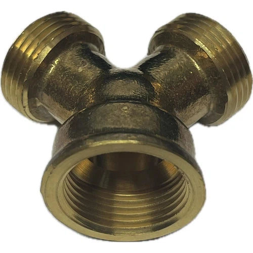 Y Connector Brass for Wash Machine-3/4"F x 3/4"M-