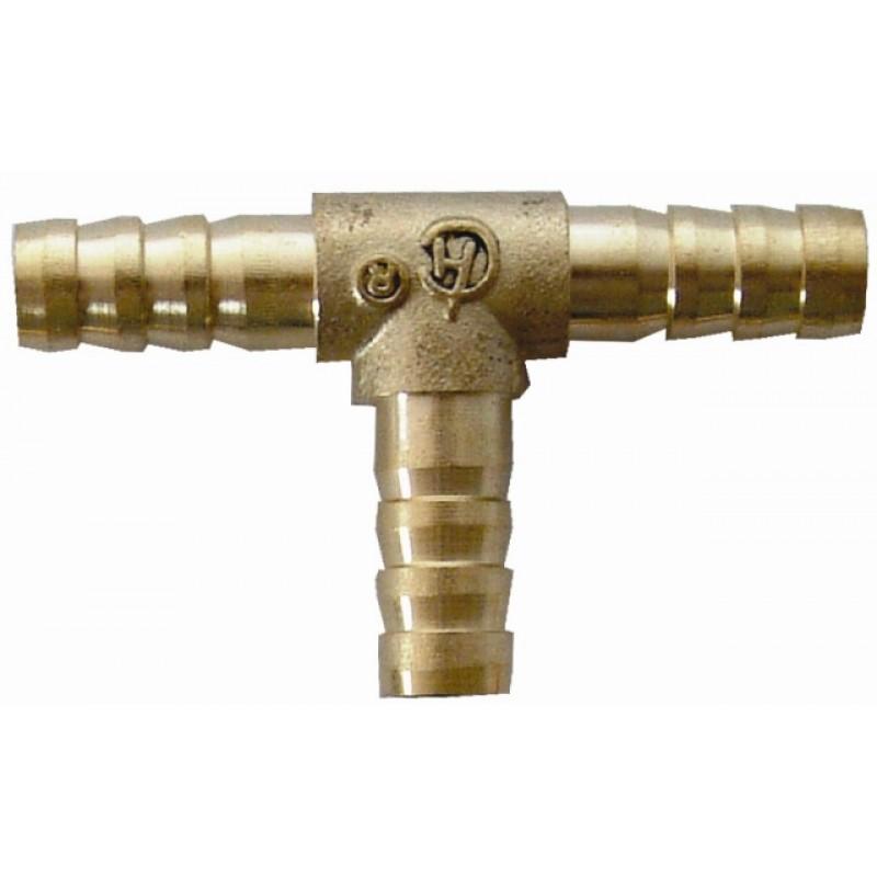 Hose Connector Brass T-Brass Fittings-Air Craft-8mm-diyshop.co.za