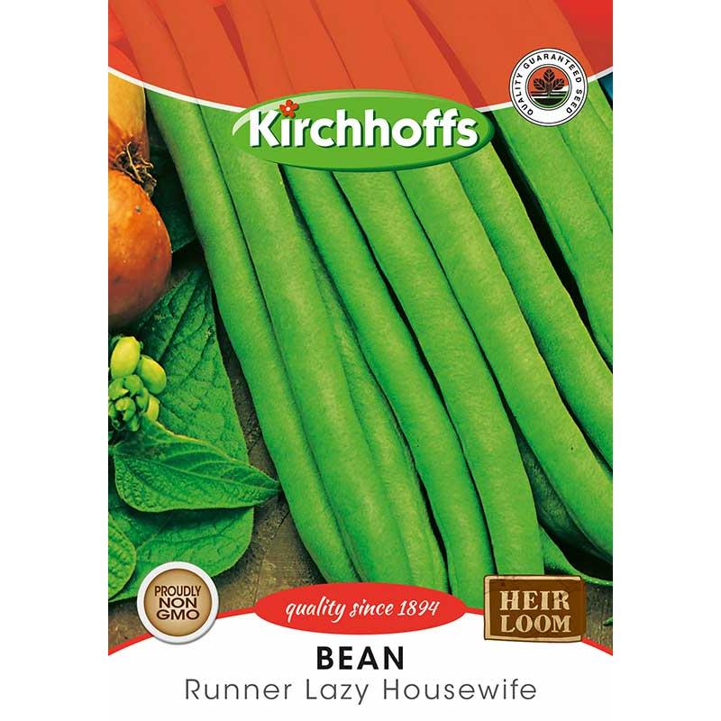 Vegetable Seed Bean's Kirchhoffs-Seeds-Kirchhoffs-Runner Lazy Housewife-Picture Packet-diyshop.co.za