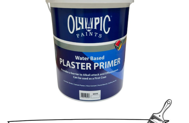 Paint Plaster Primer Water Based Olympic-White