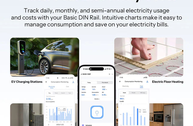 Circuit Breaker MCB DIN Smart Wi-Fi SONOFF