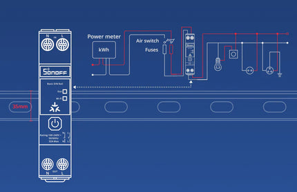 Circuit Breaker MCB DIN Smart Wi-Fi SONOFF