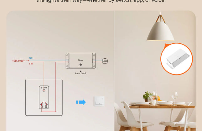 Smart Wi-Fi Switch Basic Matter 1GS SONOFF