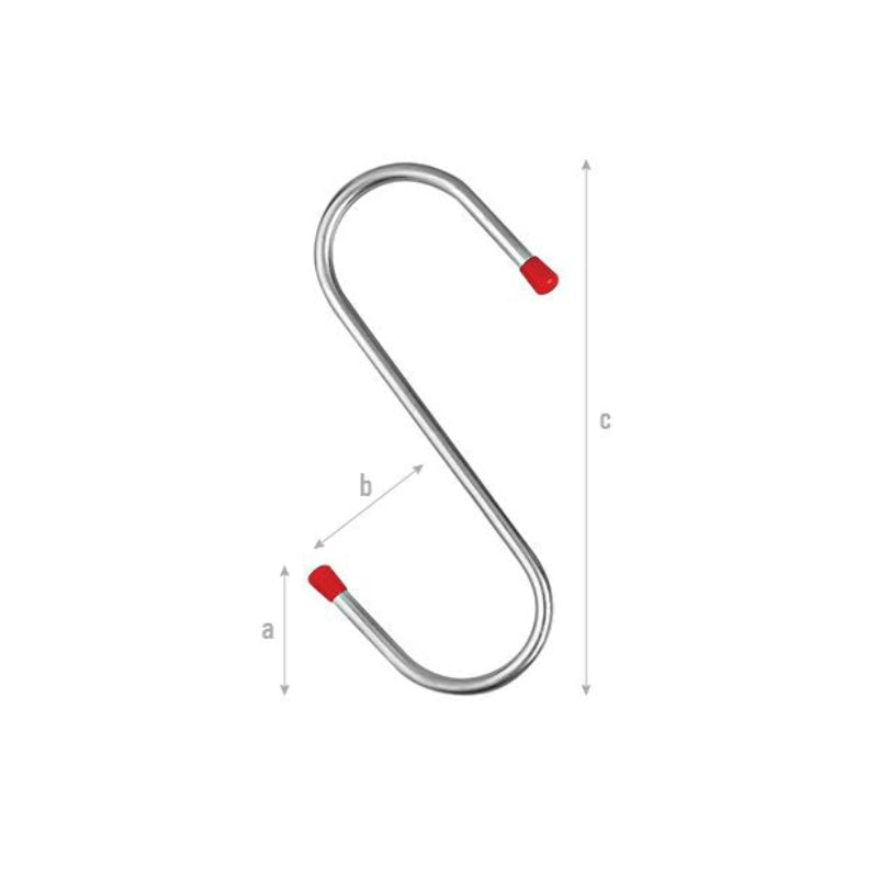S Hook Nickel Plated