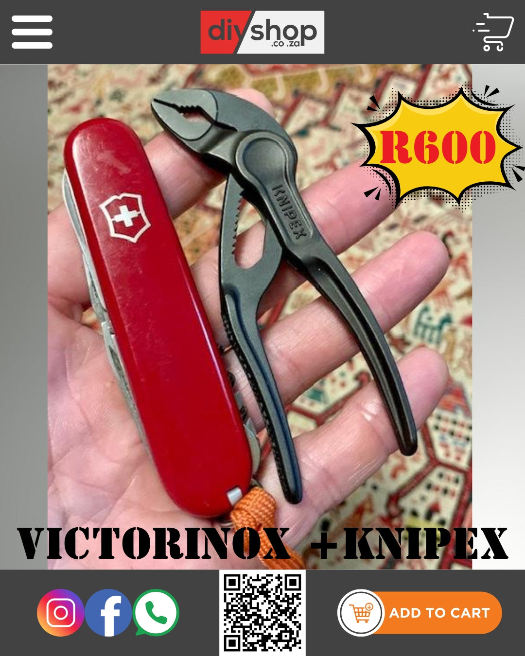 Victorinox Compact + Knipex Cobra XS BUNDLE