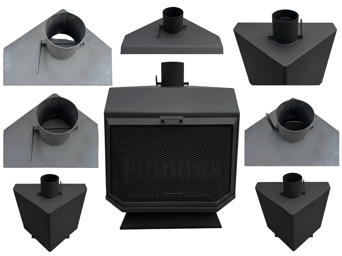 Wood Burning Fireplace Freestanding