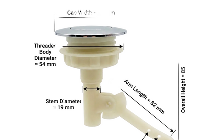 Button for Top Flush Cistern Lever Type GD