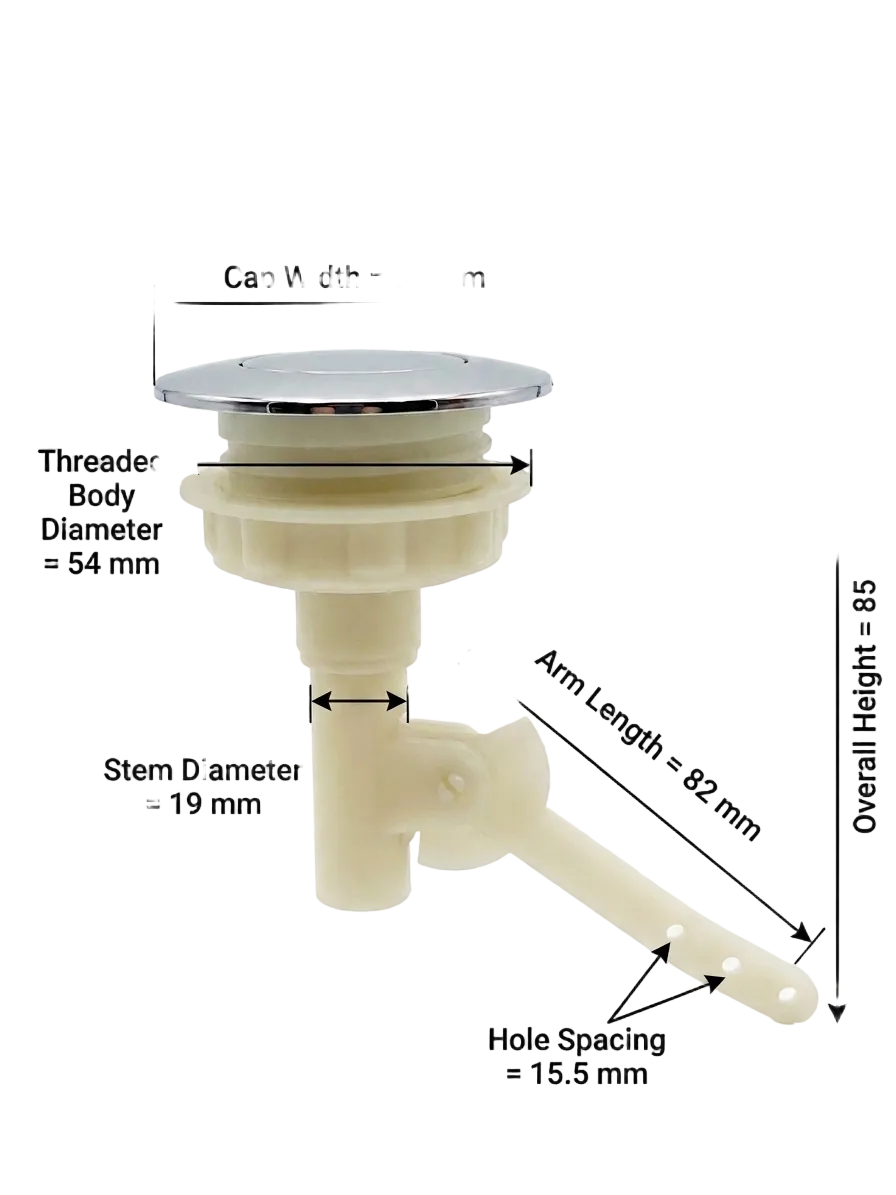 Button for Top Flush Cistern Lever Type GD
