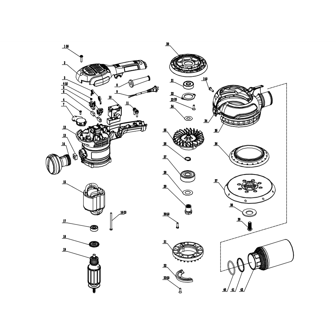 Sander Electric 450𝑊 Rotary iNGCO