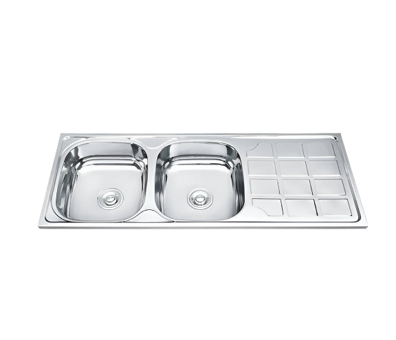 Sink Sit On Double Bowl End Africano