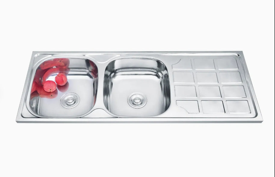 Sink Sit On Double Bowl End Africano