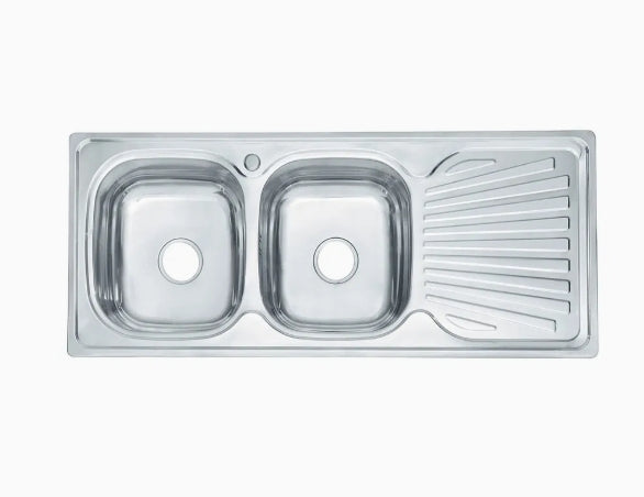 Sink Drop In Double Bowl End Africano
