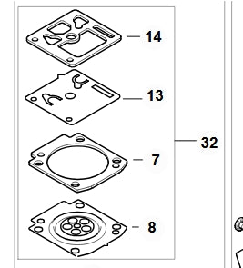 Carburettor Repair Kit 1142/ STIHL