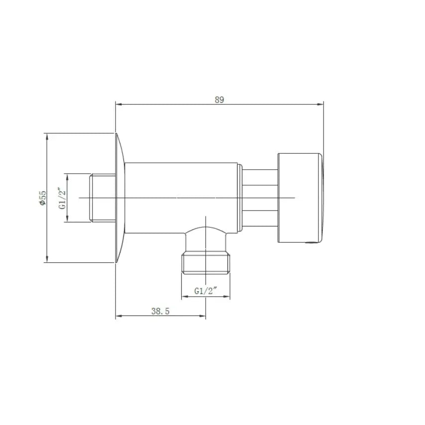 Angle Valve Demand Metering-15x15mm-