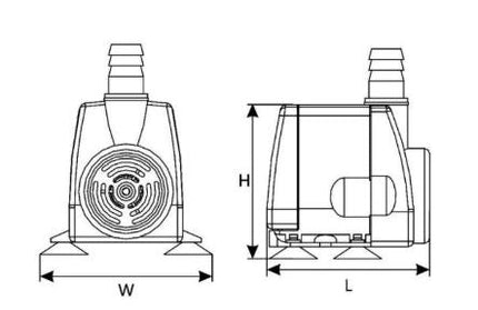 Submersible Fountain Pump 2core eCono HTpump