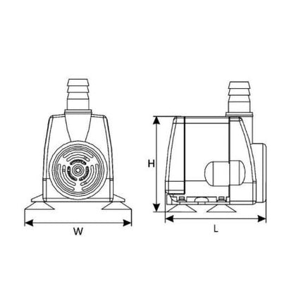 Submersible Fountain Pump 2core eCono HTpump