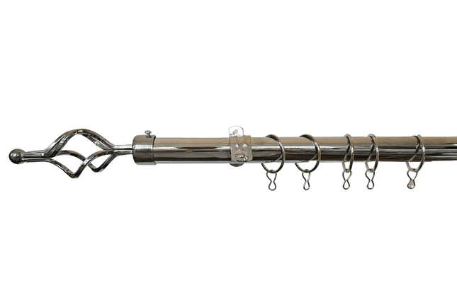 Curtain Rod Complete Telescopic Spiral SwissDecor