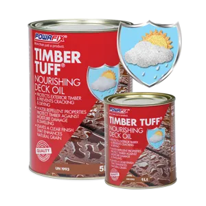 Wood Sealer Linseed Based Timber Tuff Powafix-1ℓ-Clear-Matte