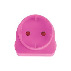 Adapter Plug Schuko-Adapters-Private Label Electrical-Pink-diyshop.co.za