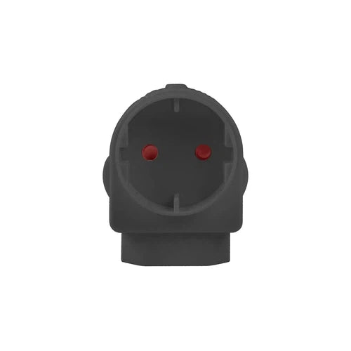 Adapter Plug Schuko+Euromate-Black-