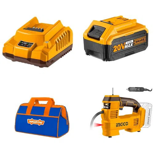 Air Compressor Cordless 20𝑉/12𝑉 35ℓ/min iNGCO