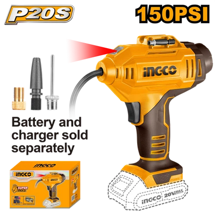 Air Compressor Cordless 𝑃20ˢ iNGCO-Tool Only-