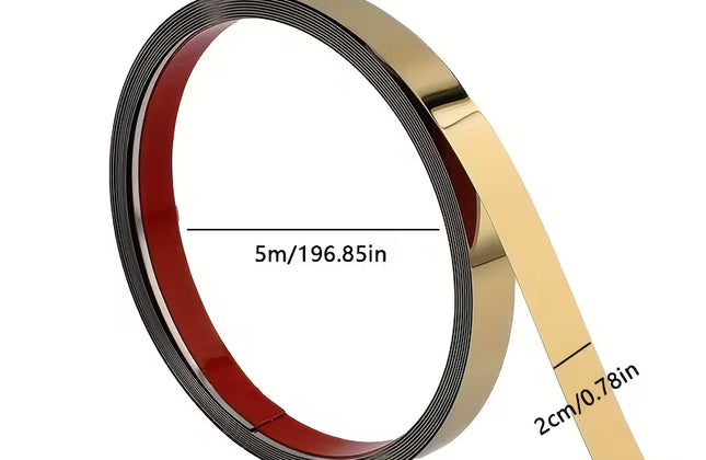Aluminuim Strip Self Adhesive-Gold-25𝑚𝑚 x 5𝑚-