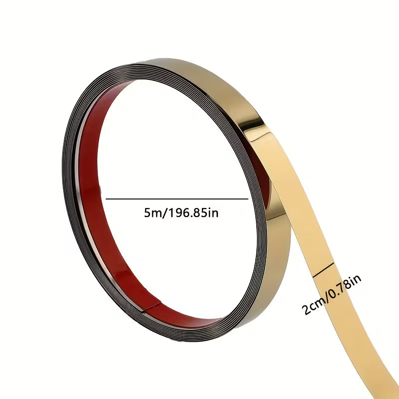 Aluminuim Strip Self Adhesive-Gold-25𝑚𝑚 x 5𝑚-