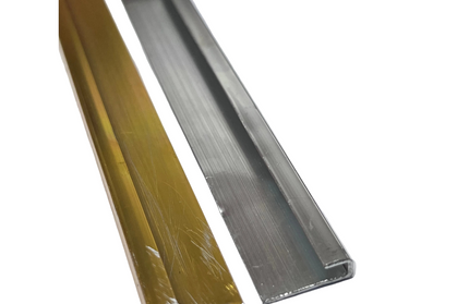 Aluminuim U Cover Angle-ƒ20x0.5𝑚𝑚 x 𝐿(4x625𝑚𝑚)-Brass
