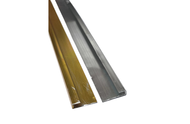 Aluminuim U Cover Angle-ƒ20x0.5𝑚𝑚 x 𝐿(4x625𝑚𝑚)-Brass