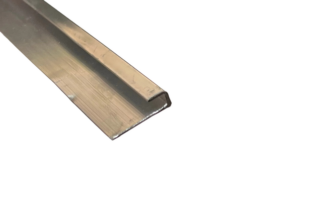 Aluminuim U Cover Angle-ƒ20x0.5𝑚𝑚 x 𝐿(4x625𝑚𝑚)-Brass-